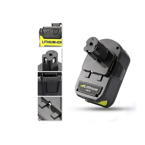 Ryobi P108 18V 6.0Ah Li-ion Battery | High-Capacity Replacement for ONE+ Cordless Tools | 120×90×110mm