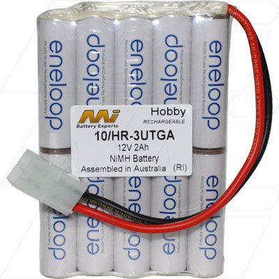 Eneloop MONSTER 10/BK-3MCCE 12V 2Ah NiMH RC Battery Pack Pro-Grade Performance for Extended Runtime