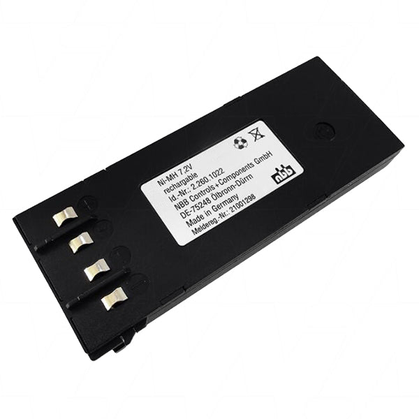 MI Battery Experts 2.260.1020 NBB-REFURB NiMH 7.2V 1.7Ah Battery Pack for Industrial Crane Remote Controls