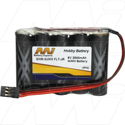 Panasonic 5/BK-3HCCE FLT-JR 6V 2.5Ah NiMH RC Transmitter Battery Pack - High-Capacity Professional-Grade Power for Remote Control Excellence