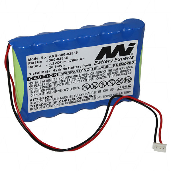 Professional-Grade 7.2V NiMH Siren Battery for Honeywell Outdoor Security Systems - 3.7Ah Capacity, Weather-Resistant