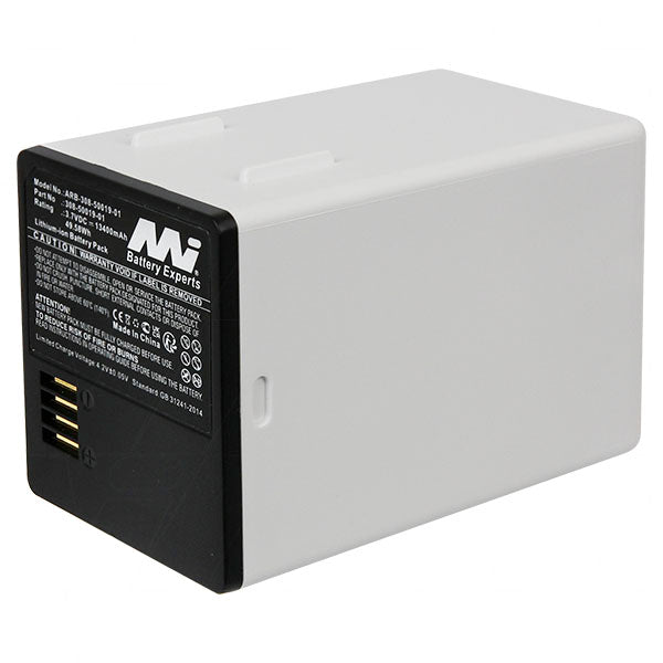 MI Battery Experts ARB-308-50019-01-BP1 13.4Ah 3.7V Lithium-Ion Battery for Security Cameras & Smart Home Systems, 49.6Wh, 216.2g