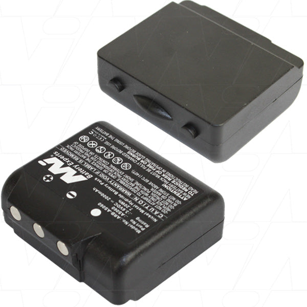 MI Battery Experts ARB-AS060 3.6V 2Ah NiMH Crane Remote Battery Pack - 7.2Wh, 94g, Industrial-Grade Power for Reliable Operation