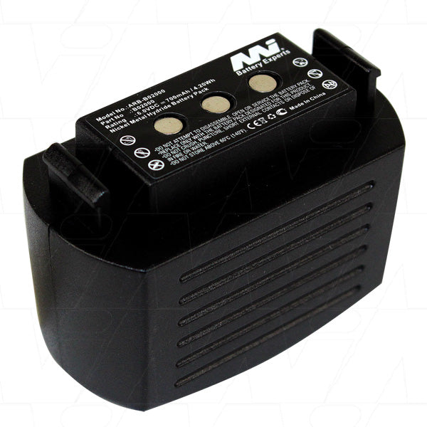 MI Battery Experts ARB-B02000 6V 700mAh NiMH Pro Remote Control Battery Pack - Long-Lasting Power for Industrial & AV Systems