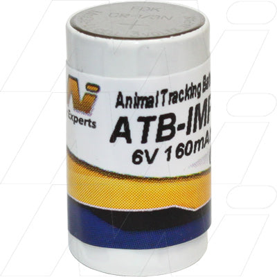 MI Battery Experts ATB-IMPI 6V 160mAh Lithium Tracking Battery - Compact 12x21mm Design for Professional Animal Monitoring Devices