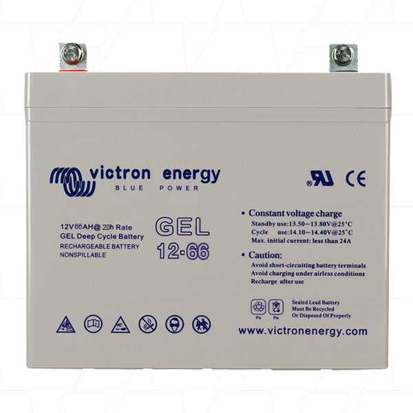 Victron Energy BAT412600104 12V 66Ah Deep Cycle Sealed Lead Battery for Mobility Scooters & Golf Carts