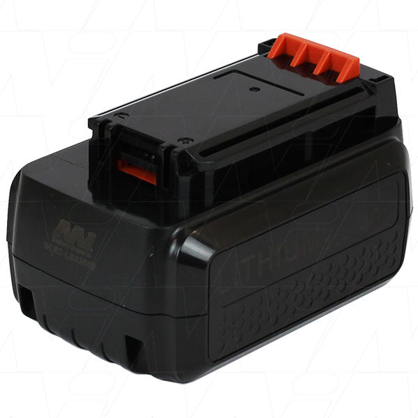 BLACK+DECKER 40V MAX 2.0Ah NiMH Battery Pack for Cordless Tools - Professional-Grade Power, Long Runtime