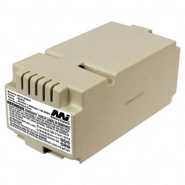 MI Battery Experts BCYF-862618 28V 5Ah Lithium-Ion Battery Pack for Robotic Lawn Mowers - 140Wh, Weather-Resistant, Quick-Swap Design