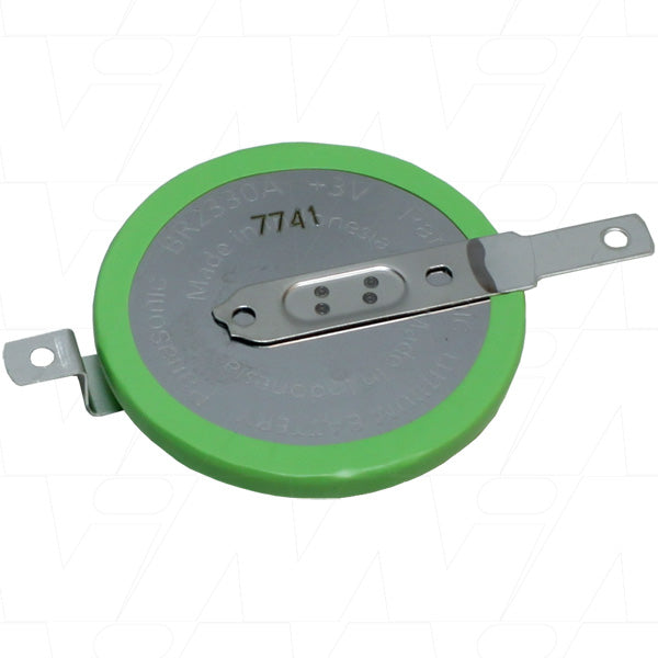 Panasonic BR2330A/FAN 3V Lithium Battery Professional-Grade Memory Backup Power for Industrial & PLC Systems, 255mAh