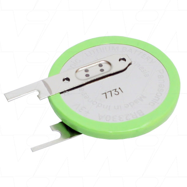 Panasonic BR2330A/VAN 3V 255mAh Lithium Battery for Memory Backup - Compact 23mm Industrial Power Solution