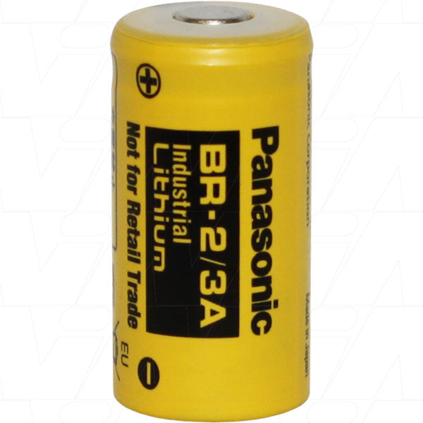 Panasonic BR2/3A/BN 3V Lithium Battery - Professional-Grade Memory Backup Power for Industrial & PLC Systems, 1.2Ah Capacity