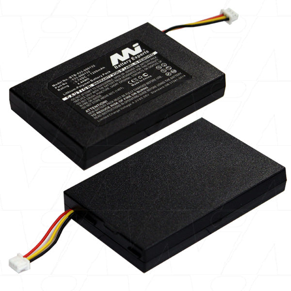 MI Battery Experts BTB-533-000132-BP1 3.7V 1.2Ah LiPo Battery for Bluetooth Devices & Wireless Headsets, 30.4g Ultralight