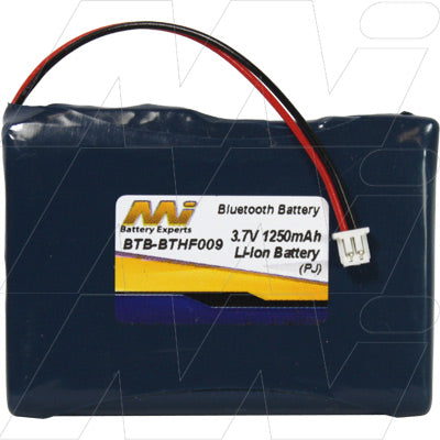 MI Battery Experts BTB-BTHF009 3.7V 1.25Ah Li-Ion Battery for Bluetooth Headsets & Speakers - 4.6Wh, 34x53mm