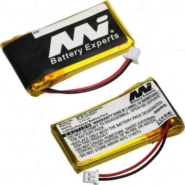 Premium 3.7V 240mAh Li-Ion Battery for Bluetooth Headsets - MI Battery Experts BTB-PL-64399-01-BP1 Lightweight Power