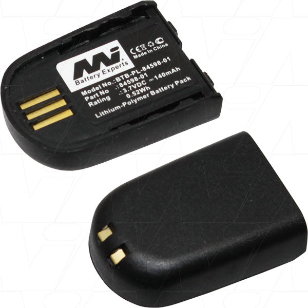 MI Battery Experts BTB-PL-84598-01-BP1 Ultra-Compact 140mAh LiPo Battery for Bluetooth Headsets & Wireless Devices