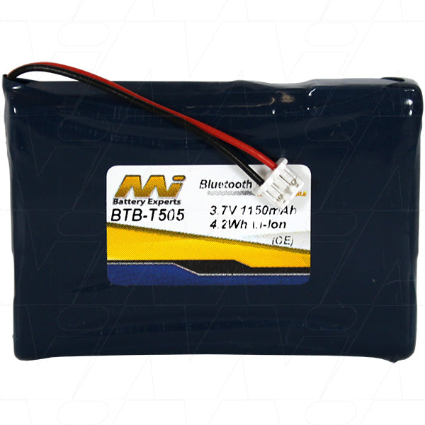 BTB-T505 Professional Lithium-Ion Battery 3.7V, 1.15Ah Power for Wireless Headsets & Audio Devices (24g, 35x51mm)