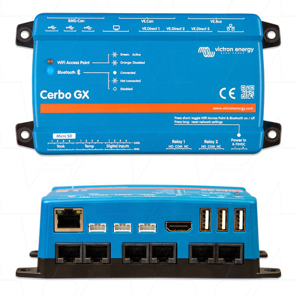 Victron Energy CERBO GX Pro-Grade Power Management Hub - Marine, Off-Grid & Solar Monitoring System