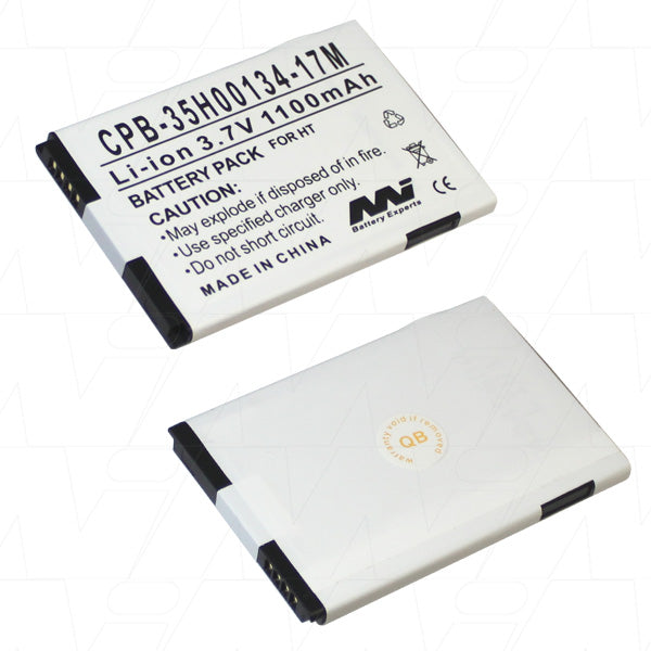 MI Battery Experts CPB-35H00134-17M-BP1 Lithium-Ion Smartphone Battery - 1.1Ah, 3.7V, 4.1Wh, Ultra-Slim 44x4.6mm Design