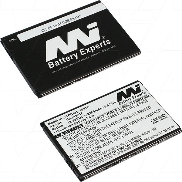 MI Battery Experts LG K8 (2017) Replacement Battery 2Ah Capacity, 3.85V, Lithium-Ion, Ultra-Light 40g, Built-in Protection