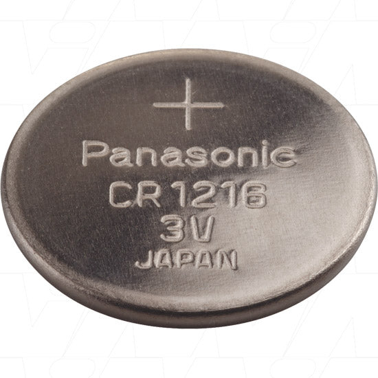 Panasonic CR1216 3V Lithium Coin Cell Battery - Ultra-Slim 1.6mm Profile, 25mAh Capacity, for Watches & Small Electronics