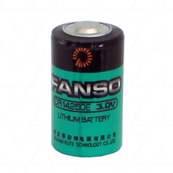 FANSO CR14250E 1/2AA 3V Lithium Battery - 650mAh Industrial Memory Backup Power for PLC, Smart Meters & Data Loggers