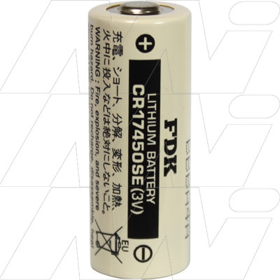 FDK CR17450SE 3V Lithium Battery - Professional-Grade Memory Backup Power Solution, 2.5Ah Capacity, 17x45mm