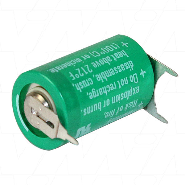 VARTA CR1/2AA-SLF 3V 950mAh Lithium Battery for Memory Backup - Compact 1/2AA Size, Industrial-Grade Reliability