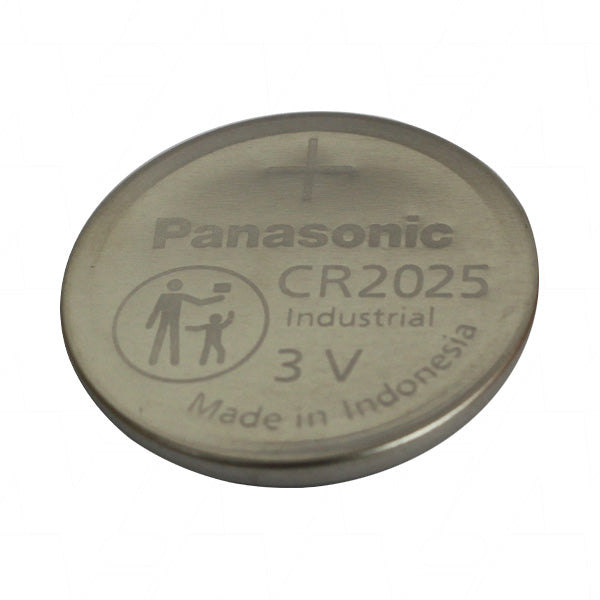 Panasonic CR2025 3V Lithium Coin Cell Battery - 165mAh, 20mm x 2.5mm for Remote Controls & Key Fobs