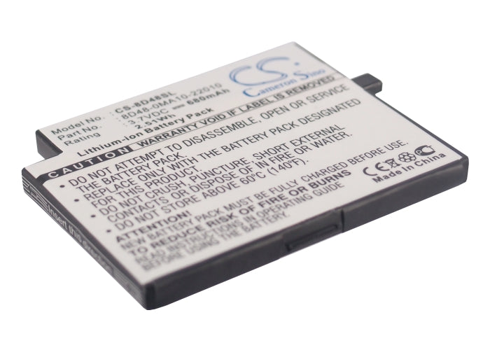 680mAh 3.7V Li-ion Replacement Battery for Sendo M500, M525, M550, M570, SOU S681 & Tevion MD6400, MD7300 Mobiles