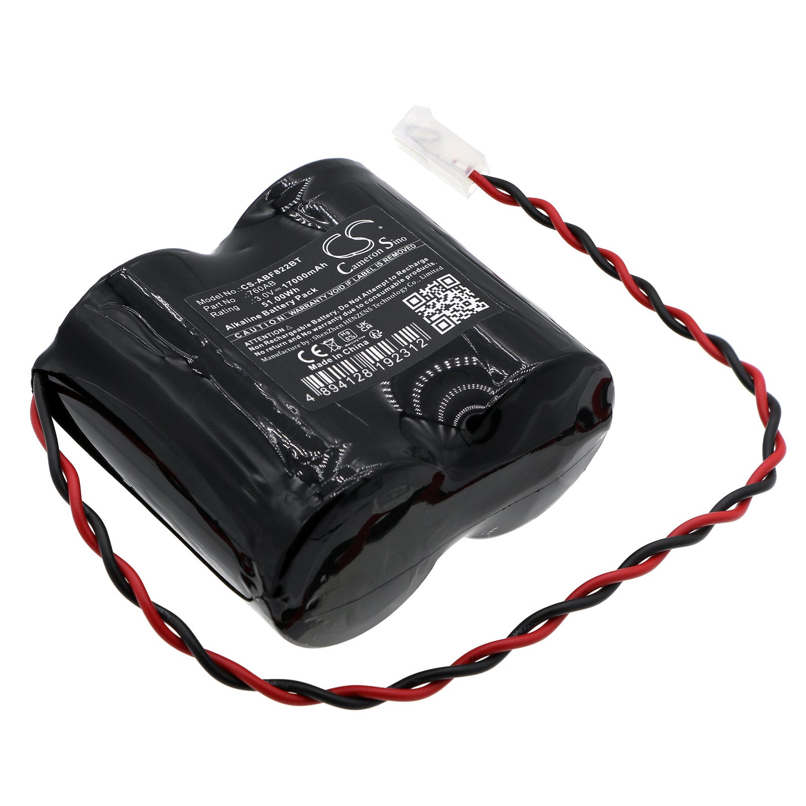 17000mAh Replacement Battery for Abus Alarm FUSG50000, FUSG50100, FU2986, FU8220 - 3.0V Alkaline Power