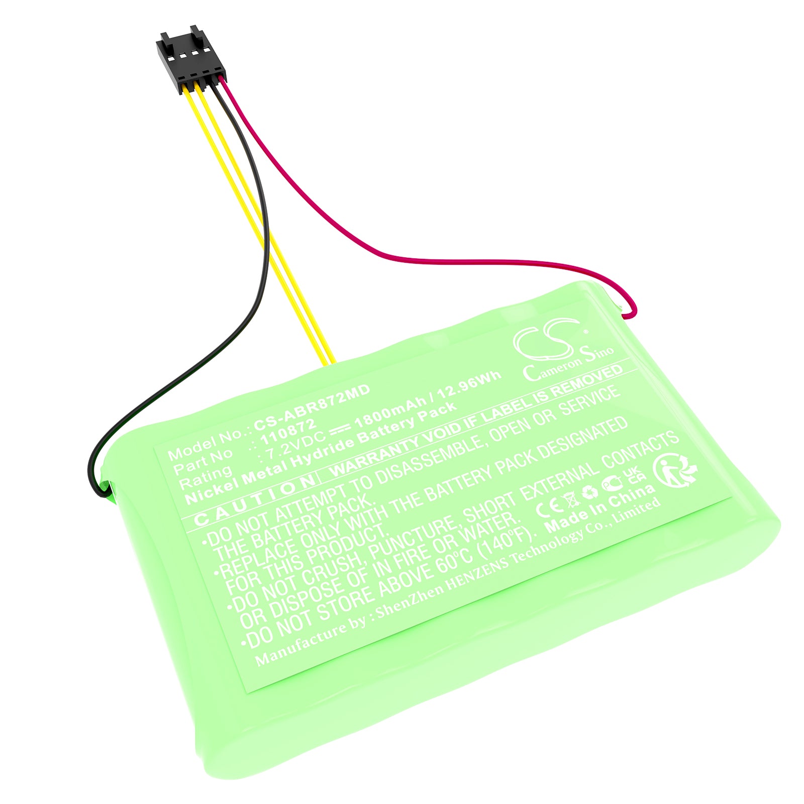 Abilanx IRUS Scale Battery - NiMH 7.2V 1800mAh Replacement - Medical Scale Battery - 85x49.35x14.5mm