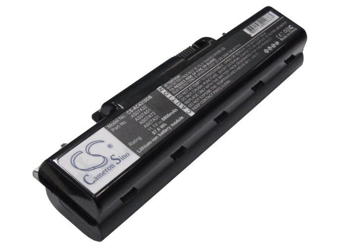 8800mAh Extended Laptop Battery for Acer Aspire, eMachines, Gateway - 11.1V Li-ion - AS07A32 Replacement