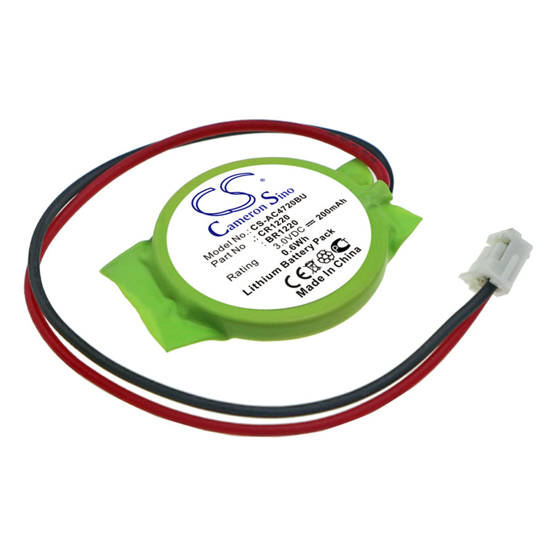 Acer Aspire 4720/4720z CMOS RTC Battery, 3V Lithium, 200mAh, CR1220/BR1220 Replacement, 20x20x3.8mm
