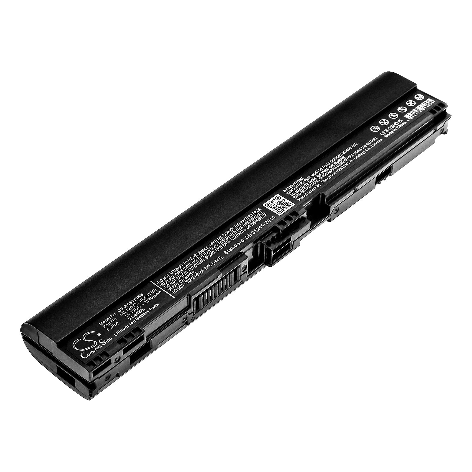 2200mAh Laptop Battery for Acer Aspire V5-171 & Chromebook AC710 - 14.4V 31.68Wh Li-ion Replacement