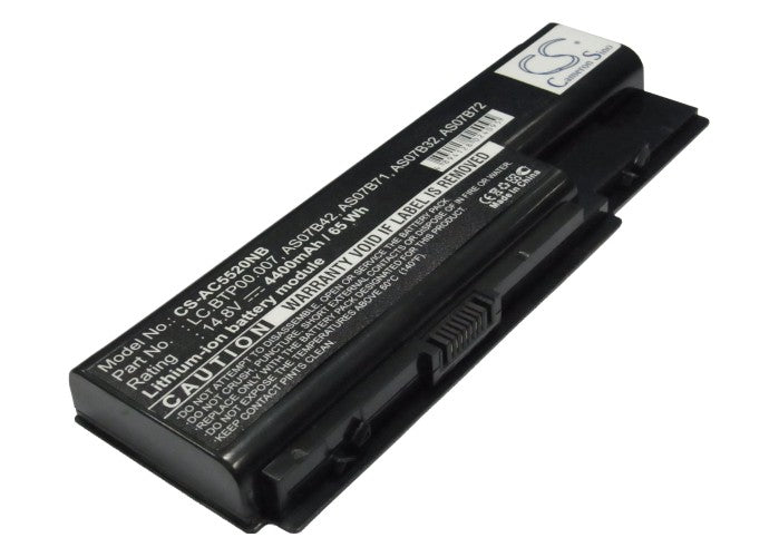 4400mAh Laptop Battery for Acer Aspire 5220G 5720G 7720G - 14.8V Li-ion Replacement