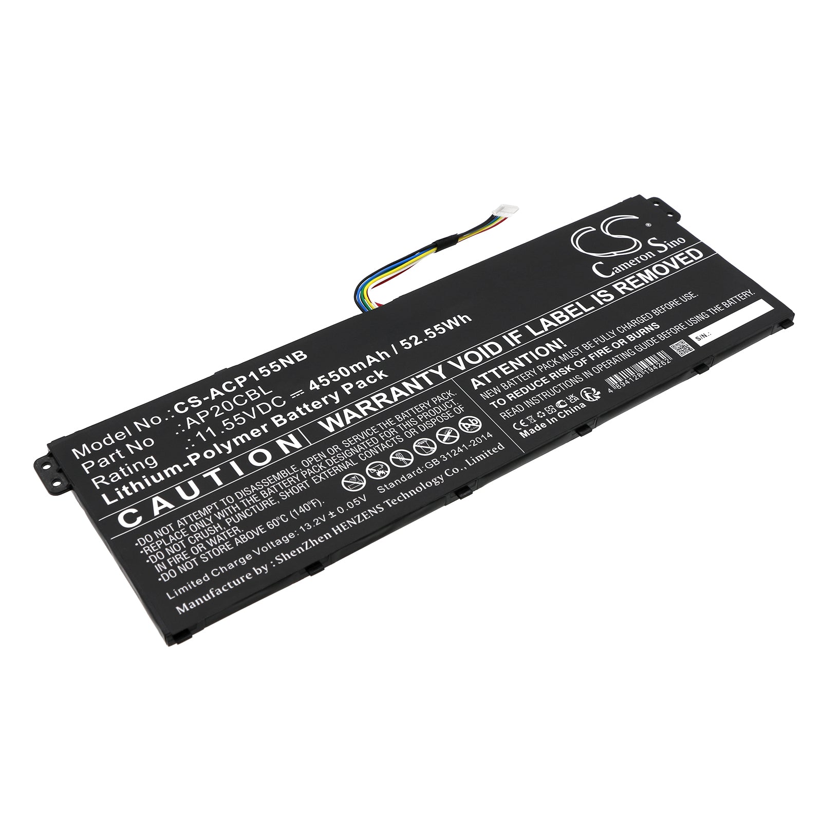 4550mAh Battery for Acer Swift 3, Aspire 5 & Vero Laptops - 11.55V Li-Polymer Replacement