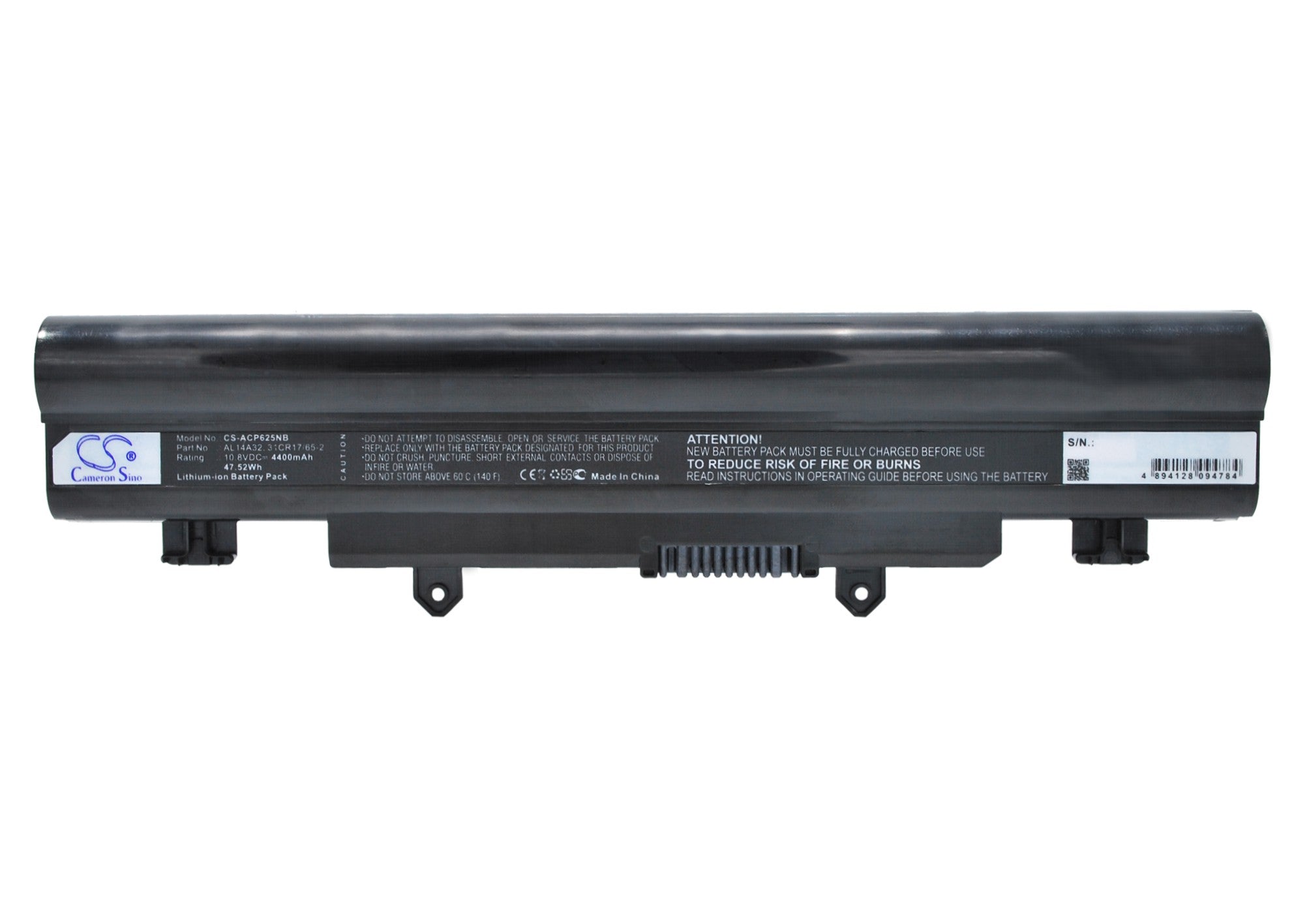 Acer Aspire E5 Series Laptop Battery - AL14A32 Replacement, 4400mAh, 10.8V, 47.52Wh - Premium Grade Power