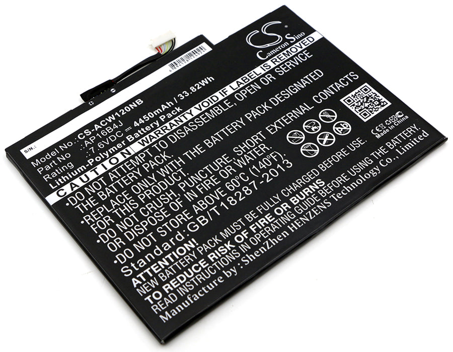 7.6V 4450mAh Li-Polymer Battery for Acer Aspire Switch Alpha 12, Switch 5, & Switch 7 - 33.82Wh Replacement