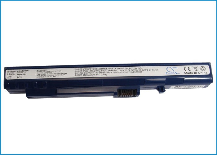 2200mAh Laptop Battery for Acer Aspire One & Gateway LT Series - 11.1V Li-ion (203x31x22.8mm)