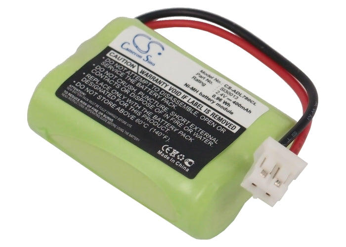 2.4V 400mAh Ni-MH Replacement Battery - Audioline DECT 7500 & Switel MD9000 Cordless Phone Battery