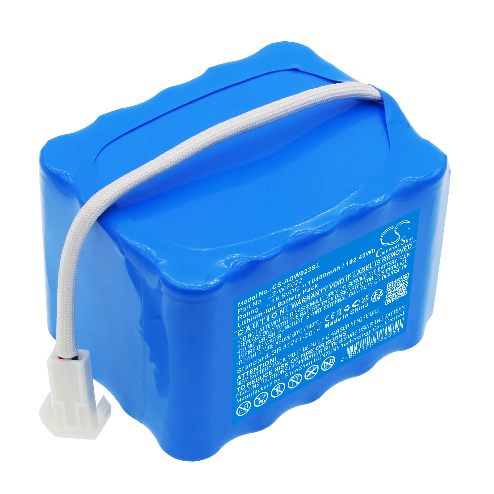 10400mAh Replacement Battery for American DJ WIFLY EXR DOTZ PAR Light, 18.5V 192.4Wh Power Pack