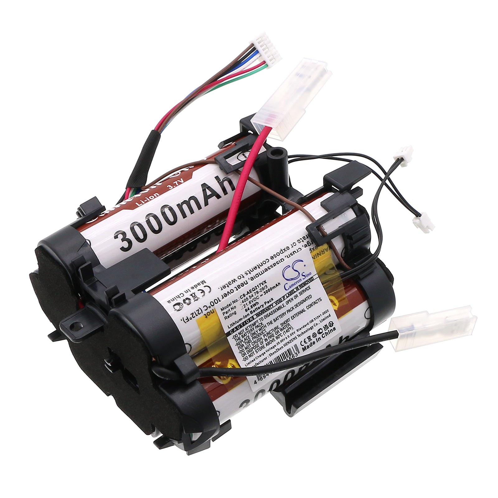 3000mAh 21.6V Li-ion Replacement Battery for Electrolux PQ91 & AEG QX9 Cordless Vacuum Cleaners - High Capacity