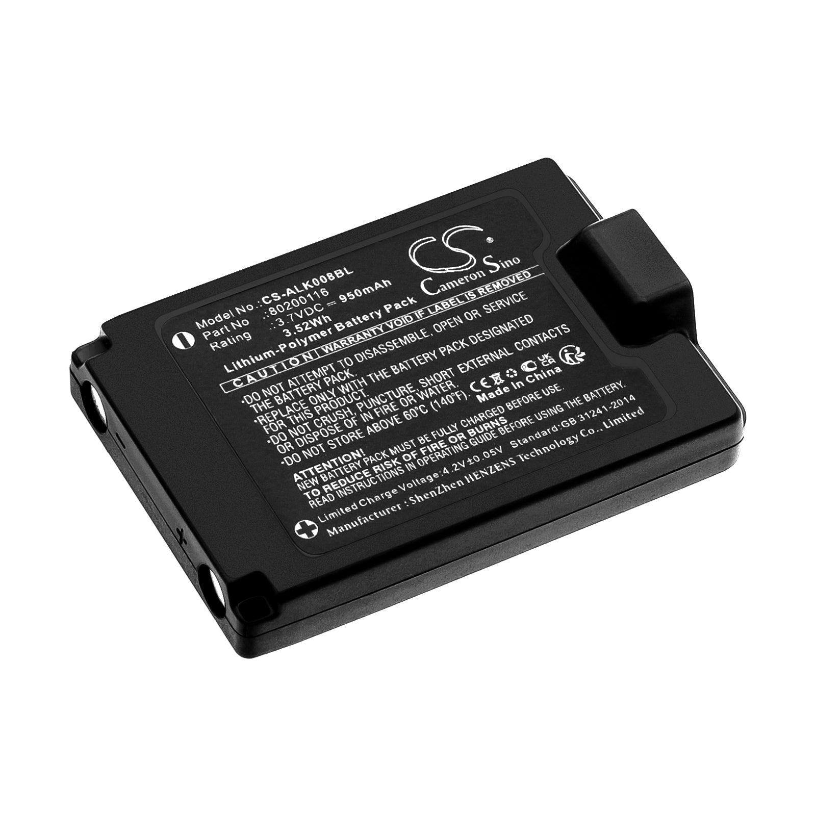 Autec A8B Remote Battery Replacement: 950mAh 3.7V Li-Polymer for Crane Remotes, LPM00 Compatible