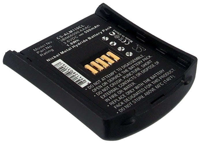 Alcatel Mobile 100 Reflexes Cordless Phone Battery - 3.6V 500mAh Ni-MH Replacement Power Pack (58.9x45.7x14.35mm)