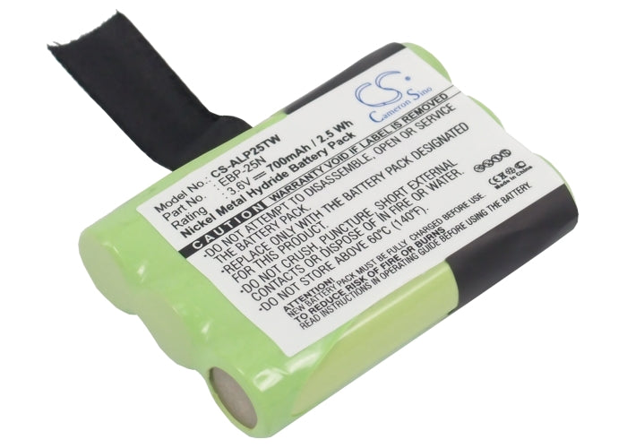 700mAh 3.6V Ni-MH Battery for Alinco DJ-S41 PMR446 DJ-SR1 Two-Way Radio - EBP-25N Replacement