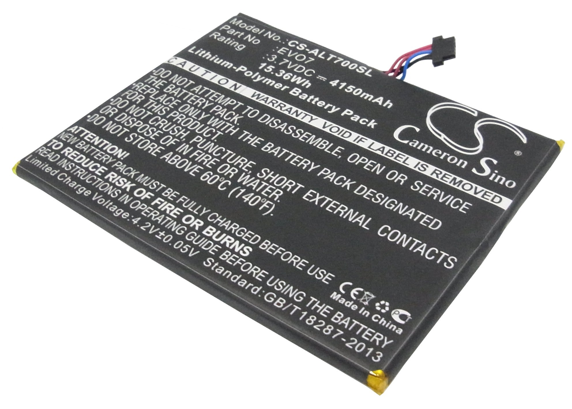 4150mAh Replacement Battery for Alcatel One Touch EVO 7 OT-T70 Tablet - High Capacity, Long-lasting Power