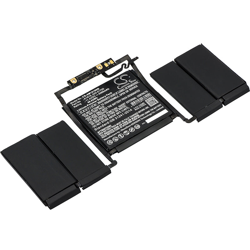 49.02Wh Replacement Battery for MacBook Pro 13" (2016-2017) A1706 A1819 - Touch Bar, 4300mAh High Capacity