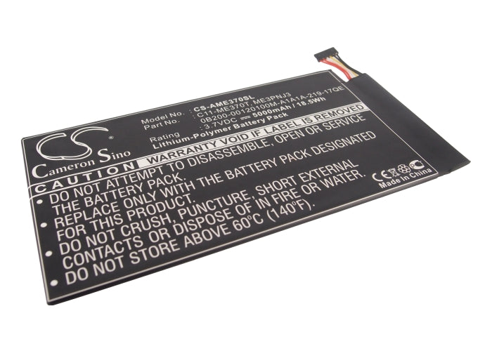 5000mAh Battery Replacement for Asus Transformer Pad TF400/ME301T & Memo Pad Smart 10.1" - 3.7V Li-Polymer