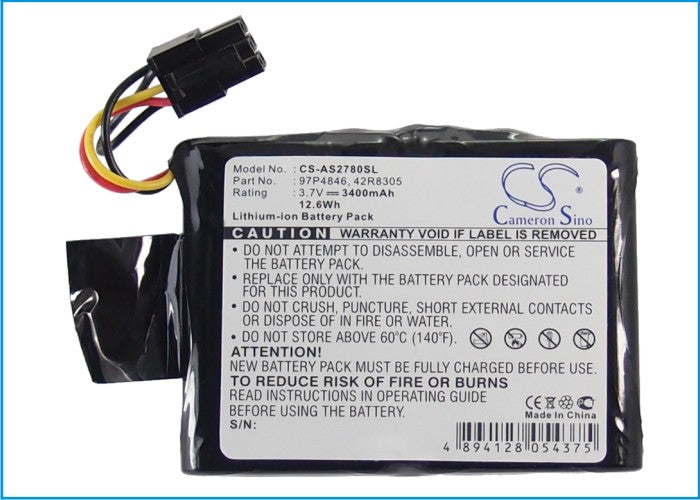 3400mAh 3.7V Li-ion Battery for IBM RAID Controller 2780, 5780 - 74Y6773, 97P4847 Replacement