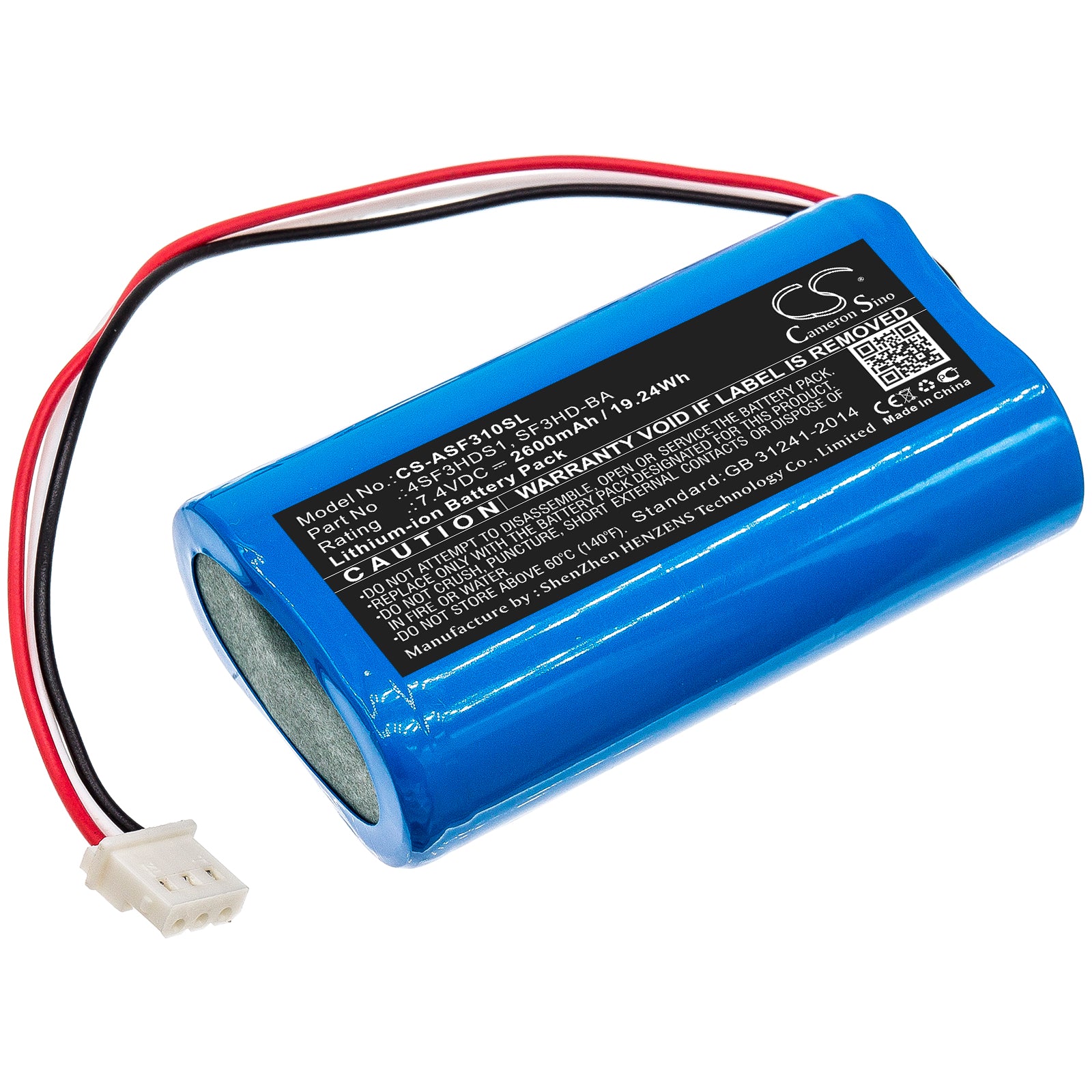 ALPSAT Satfinder 3HD Battery Replacement - 2600mAh, 7.4V Li-ion - for SF3HDS1 Satellite Signal Survey & Testing Equipment
